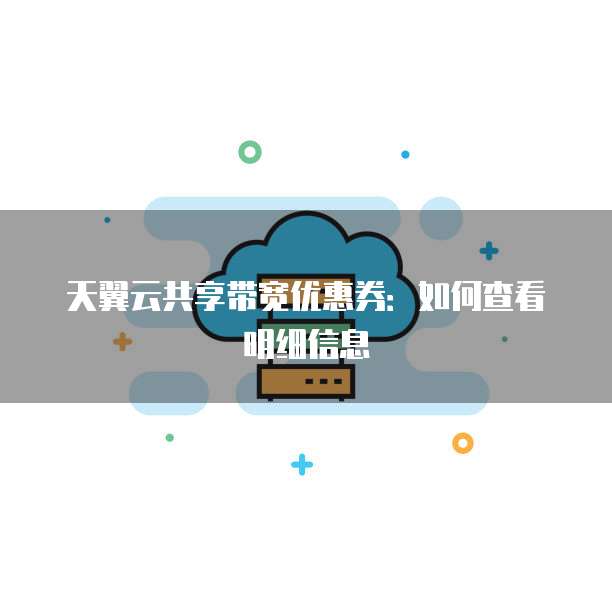 天翼云共享带宽优惠券：如何查看明细信息