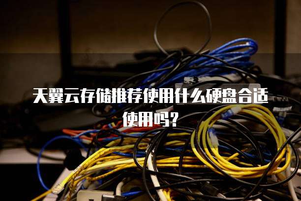天翼云存储推荐使用什么硬盘合适使用吗?