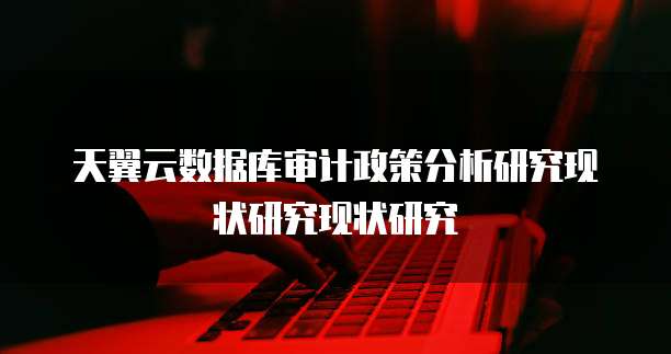 天翼云数据库审计政策分析研究现状研究现状研究