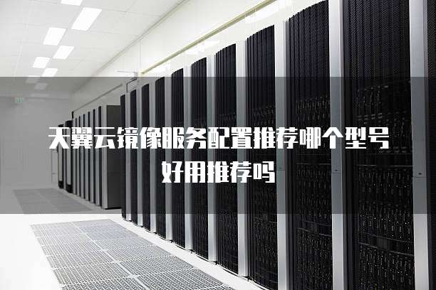 天翼云镜像服务配置推荐哪个型号好用推荐吗