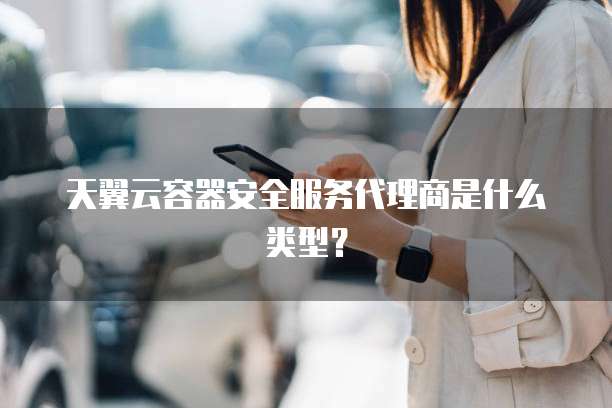 天翼云容器安全服务代理商是什么类型？