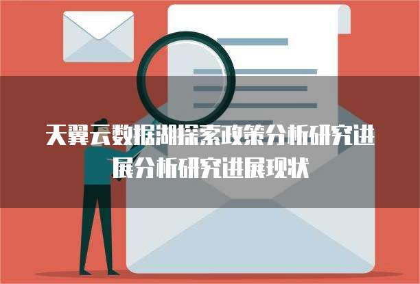 天翼云数据湖探索政策分析研究进展分析研究进展现状