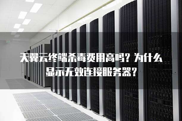 天翼云终端杀毒费用高吗?为什么显示无效连接服务器?
