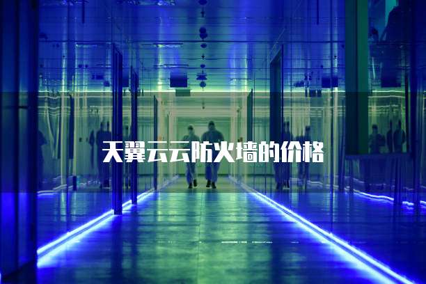 天翼云云防火墙的价格