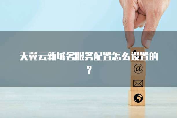 天翼云新域名服务配置怎么设置的?