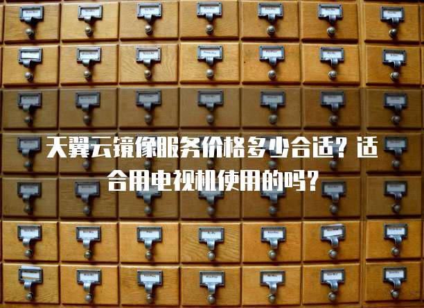 天翼云镜像服务价格多少合适？适合用电视机使用的吗？