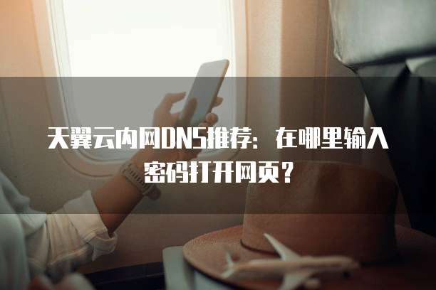 天翼云内网DNS推荐:在哪里输入密码打开网页?