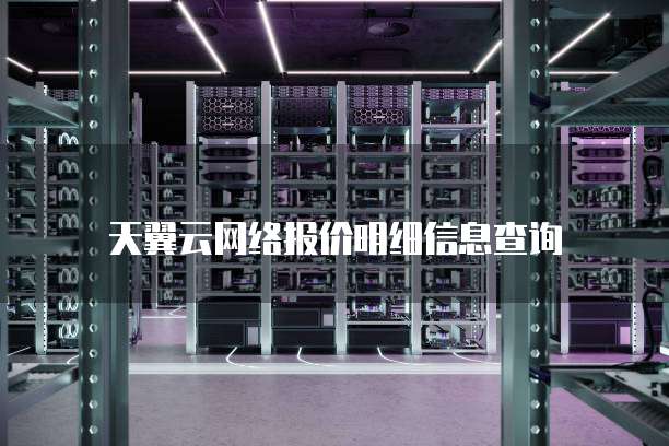 天翼云网络报价明细信息查询