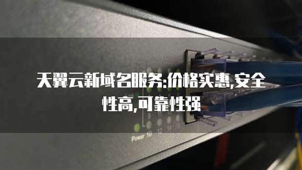 天翼云新域名服务:价格实惠,安全性高,可靠性强