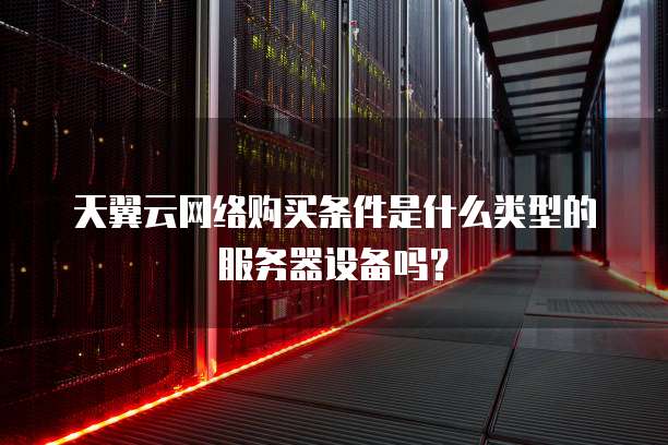 天翼云网络购买条件是什么类型的服务器设备吗?