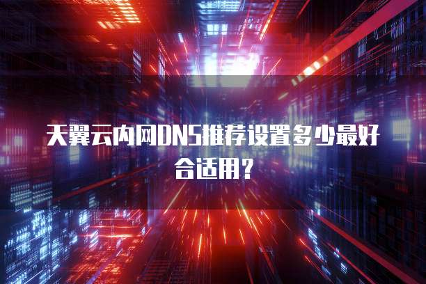 天翼云内网DNS推荐设置多少最好合适用?
