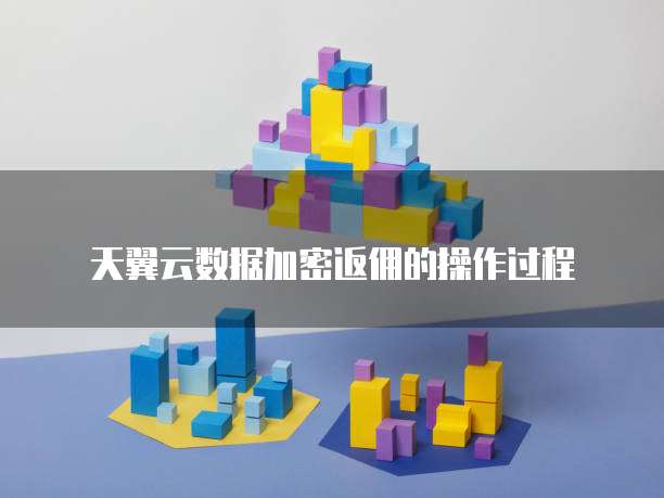 天翼云数据加密返佣的操作过程