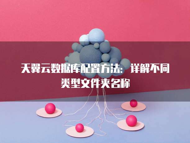 天翼云数据库配置方法:详解不同类型文件夹名称