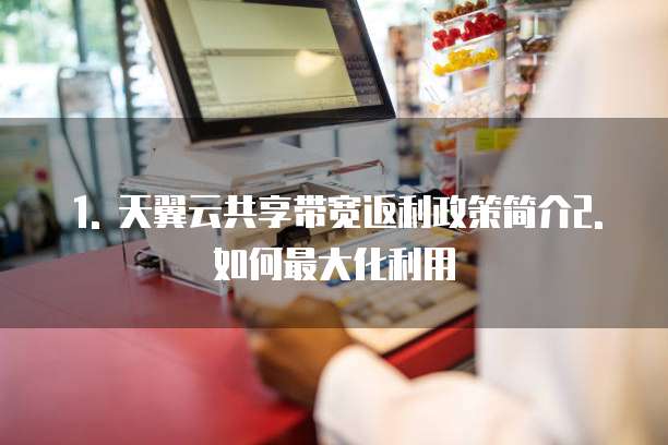 天翼云共享带宽返利怎么用的最好版本是什么
