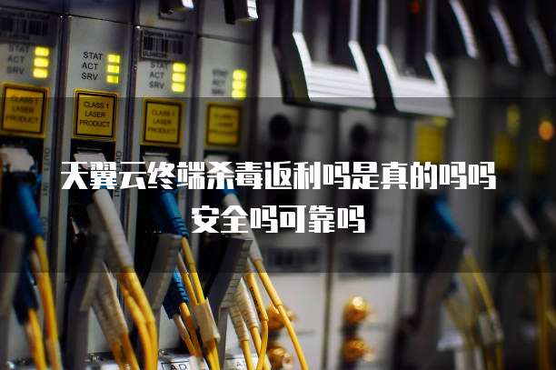 天翼云终端杀毒返利吗是真的吗吗安全吗可靠吗