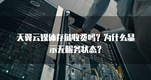 天翼云媒体存储收费吗?为什么显示无服务状态?