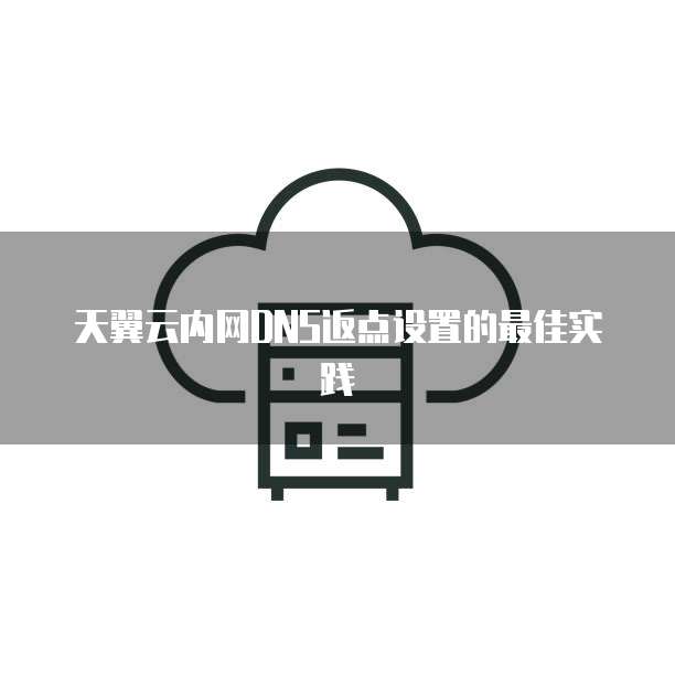 天翼云内网DNS返点设置的最佳实践