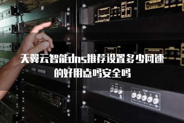 天翼云智能dns推荐设置多少网速的好用点吗安全吗