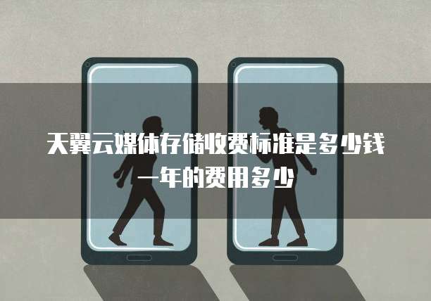 天翼云媒体存储收费标准是多少钱一年的费用多少