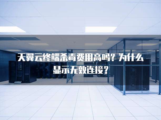 天翼云终端杀毒费用高吗?为什么显示无效连接?