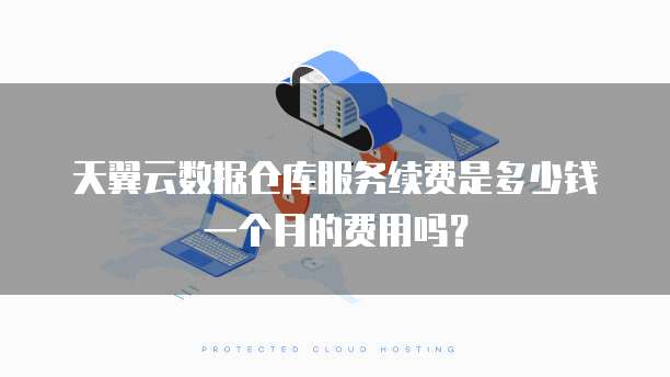 天翼云数据仓库服务续费是多少钱一个月的费用吗？