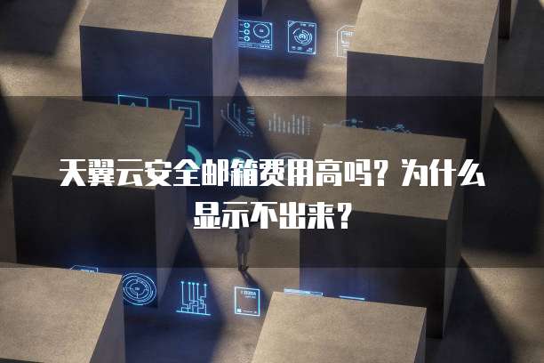 天翼云安全邮箱费用高吗?为什么显示不出来?