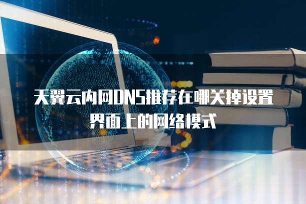 天翼云内网DNS推荐在哪关掉设置界面上的网络模式