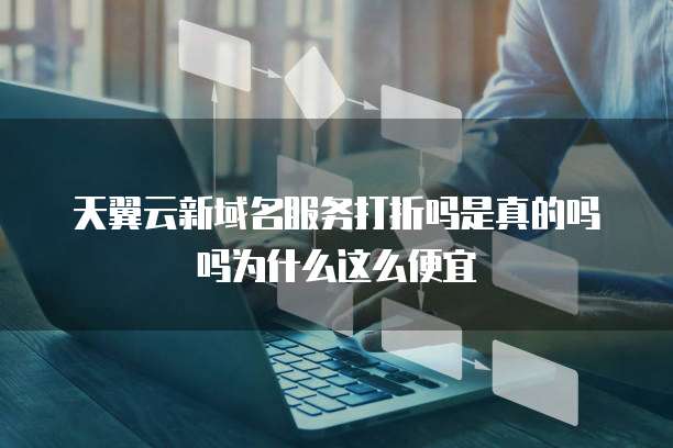 天翼云新域名服务打折吗是真的吗吗为什么这么便宜