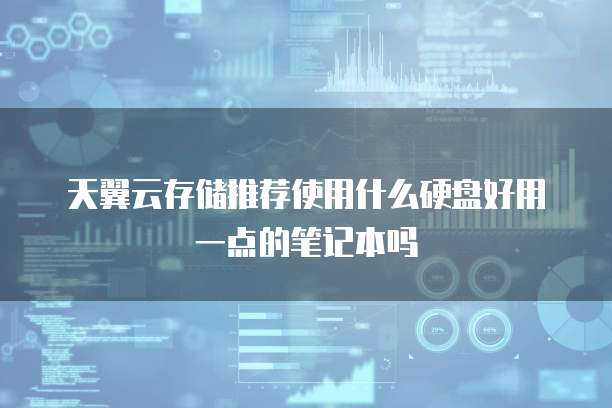 天翼云存储推荐使用什么硬盘好用一点的笔记本吗