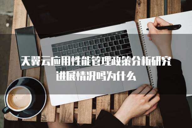 天翼云应用性能管理政策分析研究进展情况吗为什么