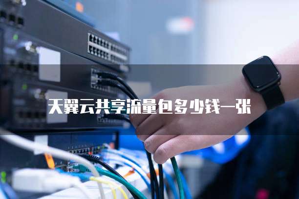 天翼云共享流量包多少钱一张