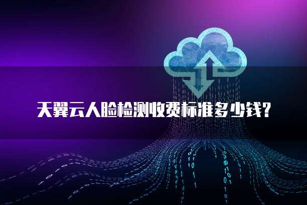 天翼云人脸检测收费标准多少钱?