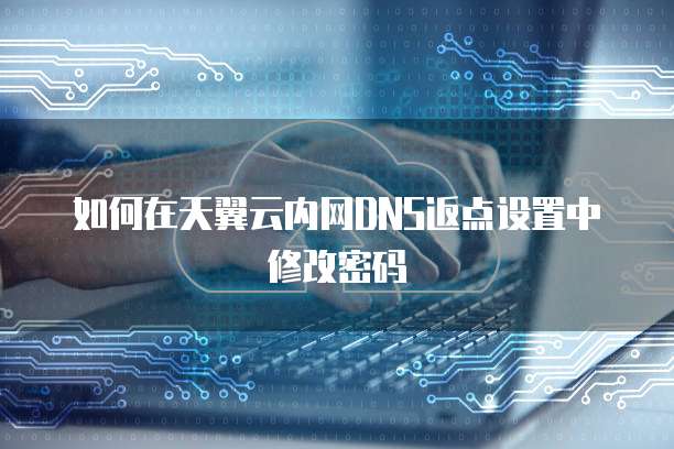 如何在天翼云内网DNS返点设置中修改密码