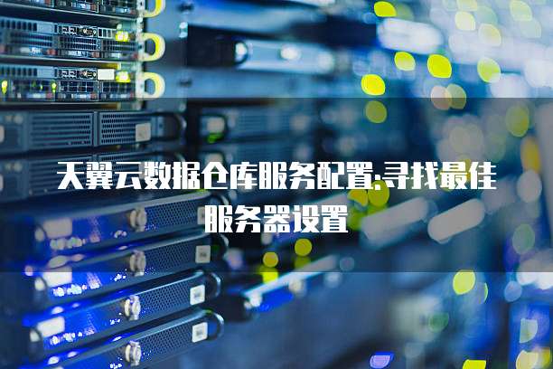 天翼云数据仓库服务配置:寻找最佳服务器设置