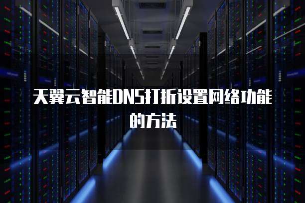 天翼云智能DNS打折设置网络功能的方法
