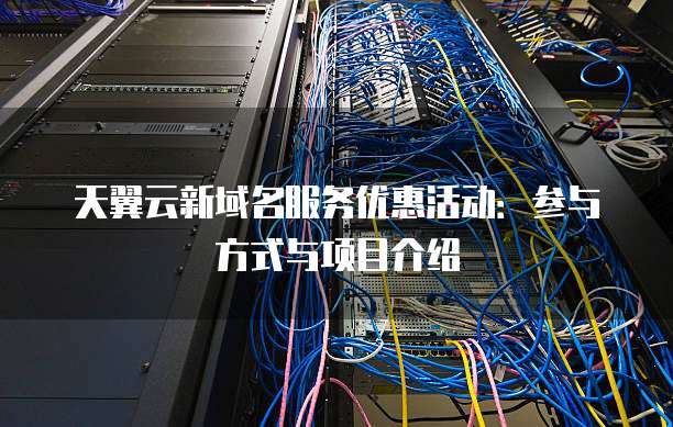 天翼云新域名服务优惠活动:参与方式与项目介绍