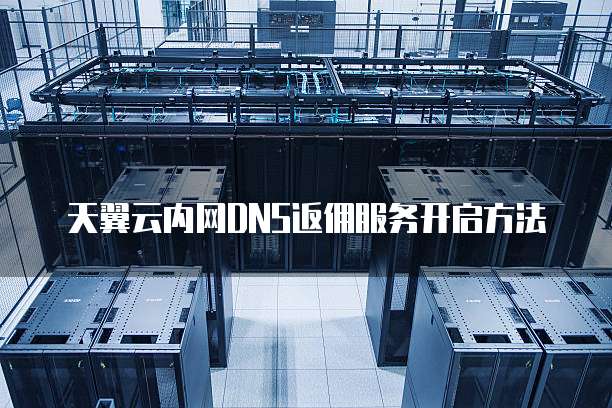 天翼云内网DNS返佣服务开启方法