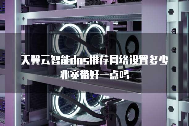 天翼云智能dns推荐网络设置多少兆宽带好一点吗