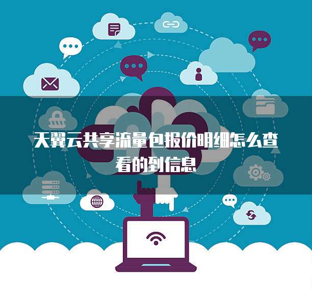 天翼云共享流量包报价明细怎么查看的到信息