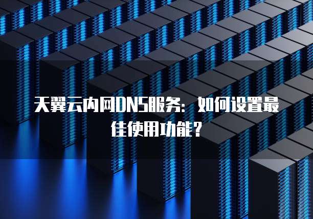 天翼云内网DNS服务:如何设置最佳使用功能?