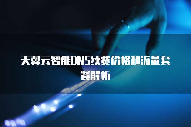 天翼云智能DNS续费价格和流量套餐解析