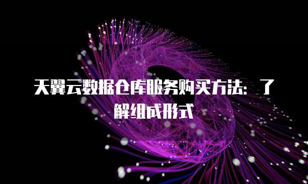 天翼云数据仓库服务购买方法:了解组成形式