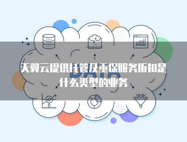 天翼云提供托管及重保服务折扣是什么类型的业务