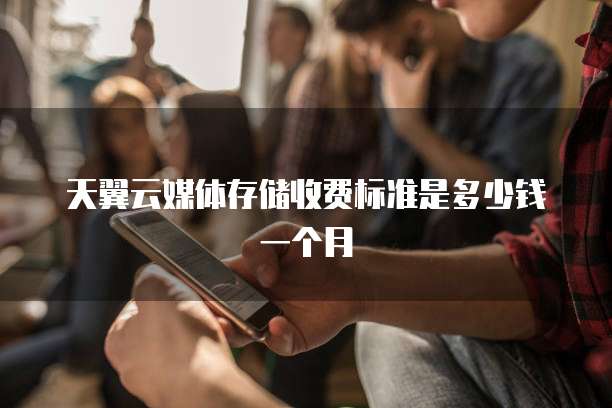 天翼云媒体存储收费标准是多少钱一个月