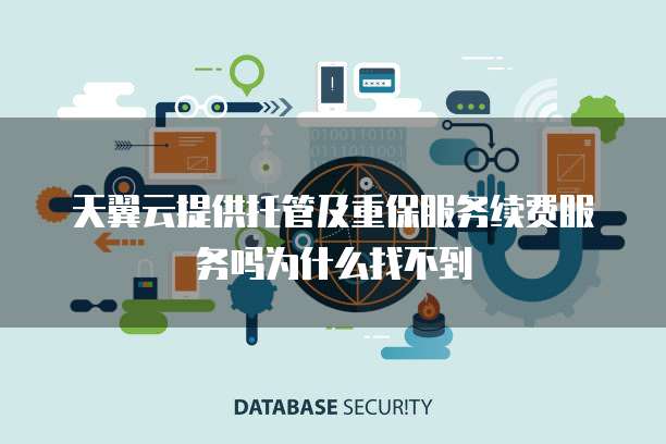天翼云提供托管及重保服务续费服务吗为什么找不到