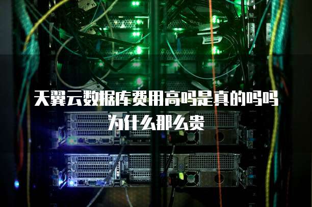 天翼云数据库费用高吗是真的吗吗为什么那么贵