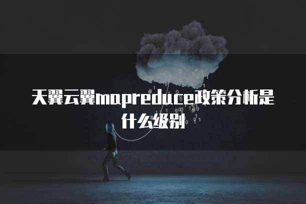 天翼云翼mapreduce政策分析是什么级别