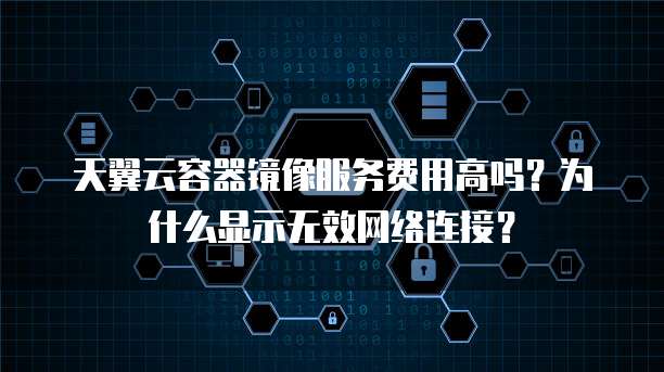 天翼云容器镜像服务费用高吗？为什么显示无效网络连接？