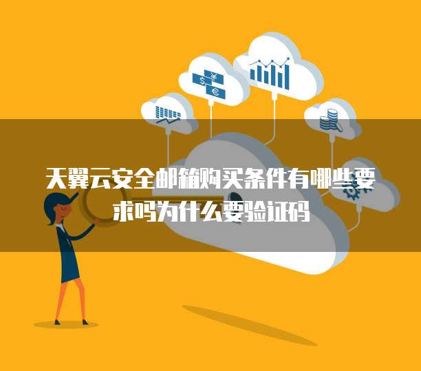 天翼云安全邮箱购买条件有哪些要求吗为什么要验证码