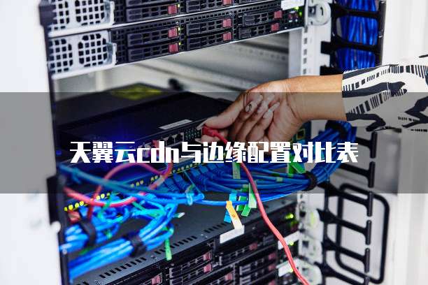 天翼云cdn与边缘配置对比表
